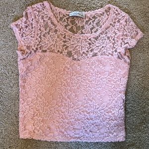Abercrombie and fitch large pink top
